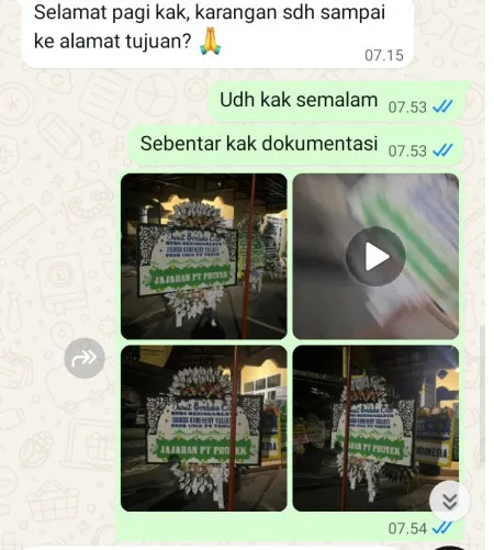 Pengiriman Papan Bunga Selamat Jelupang