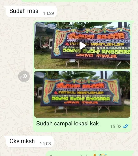 Pengiriman Papan Bunga Jelupang